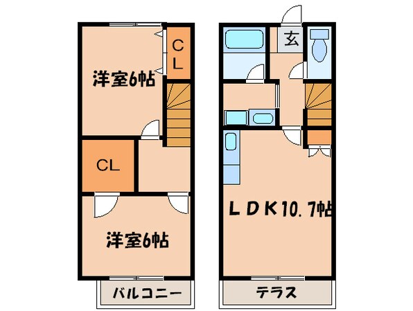 ルミエ－ル南町の物件間取画像